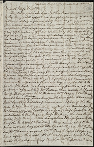 Letter from Mary Anne Estlin, Park St[reet], Bristol, [England], to Miss Weston, March 4, 1853