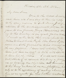 Letter from Lucretia Mott, Philad[elphi]a, [Penn.], to Anne Warren Weston, 11 mo[nth] 18th [day] 1853
