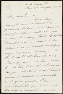 Letter from Sarah Pugh, 1014 Green St., [Philadelphia, Penn.], to Maria Weston Chapman, Past midnight, Nov. 17, [1857]