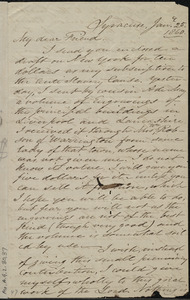 Letter from Samuel Joseph May, Syracuse, [NY], to Maria Weston Chapman, Jan. 25, 1860
