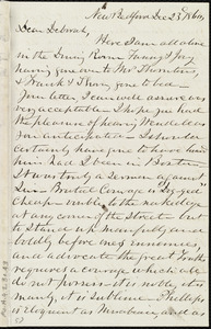 Letter from Joseph Ricketson, New Bedford, [Mass.], to Deborah Weston, Dec. 23, 1860