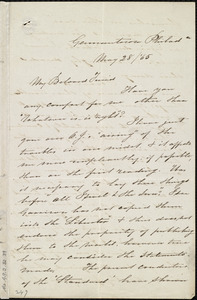 Letter from Sarah Pugh, Germantown, Philad[elphi]a, [Penn.], to Maria Weston Chapman, May 28 / [18]65