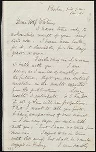Letter from Samuel May, Boston, [Mass.], to Miss Weston, 1:30 p.m., Dec. 11, [1866?]