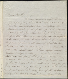 Letter from Sarah Blake Sturgis Shaw, West Roxbury, [Mass.], to Maria Weston Chapman, Nov. 2, [1842]