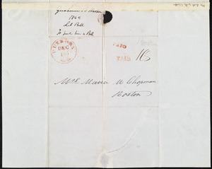 Letter from Gershom Bradford Weston, Duxbury, [Mass.], to Maria Weston Chapman, Dec. 14th / [18]42