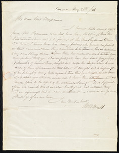 Letter from Mary Merrick Brooks, Concord, [Mass.], to Maria Weston Chapman, May 20th / [18]43