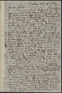 Letter from Richard Davis Webb, Dublin, [Ireland], to Maria Weston Chapman, Oct. 18, 1847
