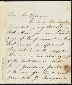 Letter from Sarah Hilditch, [Liverpool?, England], to Maria Weston Chapman, [4 Nov. 1846]