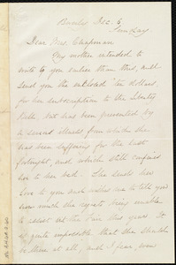 Letter from Anna Loring, Beverly, [Mass.], to Maria Weston Chapman, Dec. 6, Sunday
