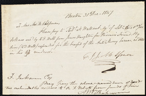 Letter from John Murray Spear, Boston, [Mass.], to Maria Weston Chapman, 31 Dec. 1847