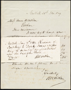 Letter from Richard Warren Weston, New York, to Anne Warren Weston, 31st of Dec. 1849