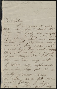 Letter from Helen Weston to Deborah Weston, [186?]