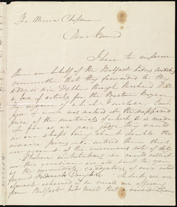 Letter from Maria Webb, Belfast, [Northern Ireland], to Maria Weston Chapman, 12th mo[nth] 2nd [day] [18]47