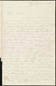 Letter from Hervey Eliphaz Weston, [Boston?, Mass.], to Deborah Weston, Friday night, Oct. 10, 1834