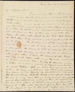 Letter from Lucretia Ann Cowing, Cherry Grove, [Maryland], to Caroline Weston, Nov. 15th, 1837