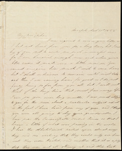 Letter from Lucretia Ann Cowing, Annapolis, [Maryland], to Deborah Weston, March 21st, 1838
