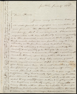 Letter from Amos Farnsworth, Groton, [Mass.], to Anne Warren Weston, June 27, 1838
