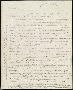 Letter from Amos Farnsworth, Groton, [Mass.], to Anne Warren Weston, 30 Aug. 1838