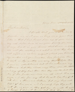 Letter from Lucretia Ann Cowing, Cherry Grove, [Maryland], to Deborah Weston, Sept. 28th, 1838