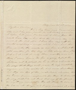 Letter from Lucretia Ann Cowing, Cherry Grove, [Maryland], to Caroline Weston, Feb. 16th, 1839