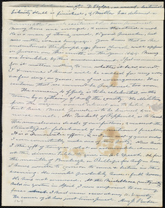 Partial letter from Amos Farnsworth, [Groton, Mass.], to Anne Warren Weston, [1839 June 16?]