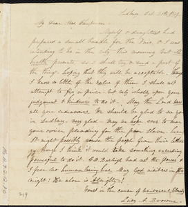 Letter from Lucy A. Browne, Sudbury, [Mass.], to Maria Weston Chapman, Oct. 30th, 1839