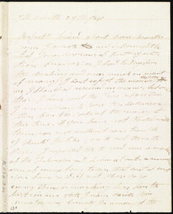Letter from Edwin H. Coates, Trappe Post Office, Montgomery County, Pa, to Maria Weston Chapman, 7th month 27th [day] 1840