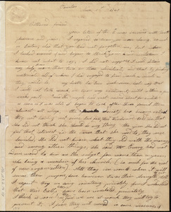 Letter from Jerusha L. Bird, Taunton, [Mass.], to Maria Weston Chapman, Nov. 1st, 1840