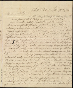 Letter from William P. Griffin, Porto Plata, [Santa Domingo (Dominican Republic)], to Maria Weston Chapman, Sept. 29th, 1841