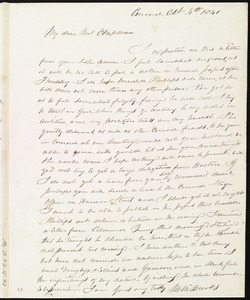 Letter from Mary Merrick Brooks, Concord, [Mass.], to Maria Weston Chapman, Oct. 4th, 1841