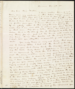 Letter from Richard Hildreth, Demerara, [Guyana, South America], to Caroline Weston, Nov. 26, 1841