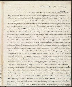 Letter from Frances H. Drake, Leominster, [Mass.], to Maria Weston Chapman, Dec. 18th, 1842