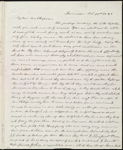 Letter from Frances H. Drake, Leominster, [Mass.], to Maria Weston Chapman, Oct. 31st, 1843