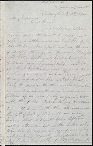 Letter from Mrs. Mary Welsh, Edinburgh, [Scotland], to Maria Weston Chapman, Oct'r 30th, 1843