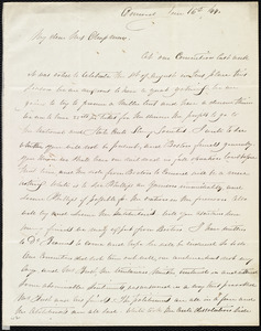 Letter from Mary Merrick Brooks, Concord, [Mass.], to Maria Weston Chapman, Jun[e] 16 / [18]44