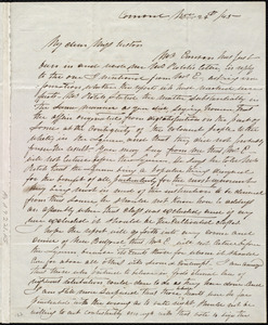 Letter from Mary Merrick Brooks, Concord, [Mass.], to Caroline Weston, Nov. 24th / [18]45