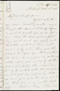 Letter from Mrs. Mary Welsh, 7 Montpelier, Edinburgh, [Scotland], to Maria Weston Chapman, Dec'r 1st, 1845