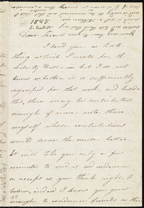 Letter from Susan Copley Cabot to Maria Weston Chapman, [1845?]