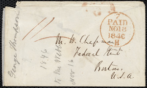 Letter from Richard Davis Webb, Dublin, [Ireland], to Maria Weston Chapman, Nov. 17, 1846