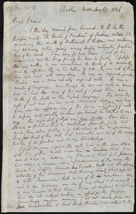 Letter from Richard Davis Webb, Dublin, [Ireland], to Maria Weston Chapman, November 17, 1846