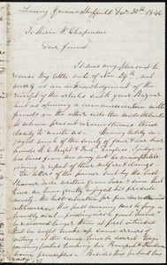 Letter from Mary Brady, Leavy Greave, Sheffield, [England], to Maria Weston Chapman, Dec'r 30th, 1846