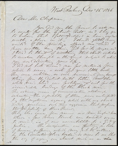 Letter from G. R. Russell, West Roxbury, [Mass.], to Maria Weston Chapman, Dec. 16th, 1846