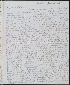 Letter from Richard Davis Webb, Dublin, [Ireland], to Maria Weston Chapman, June 12, 1847