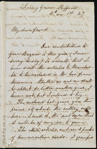 Letter from Mary Brady, Leavy Greave, Sheffield, [England], to Maria Weston Chapman, 11th mo[nth] 1st [day] [18]47