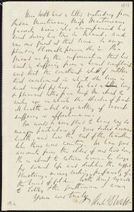Partial letter from Richard Davis Webb, [Dublin?, Ireland], to Maria Weston Chapman, [1854]