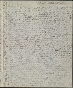 Letter from Richard Davis Webb, Dublin, [Ireland], to Caroline Weston, October 15, 1848