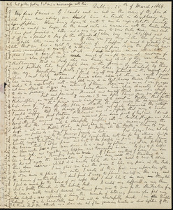 Letter from Richard Davis Webb, Dublin, [Ireland], to Caroline Weston, 25th of March 1849