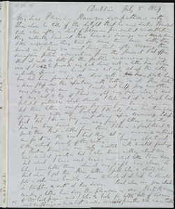 Letter from Richard Davis Webb, Dublin, [Ireland], to Anne Warren Weston, July 5, 1849