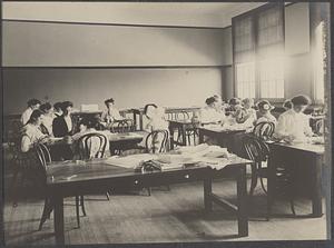 Sewing Class, Newton Technical High School, c. 1906