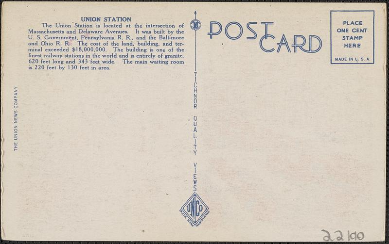 Union Station waiting room, Washington, D. C.